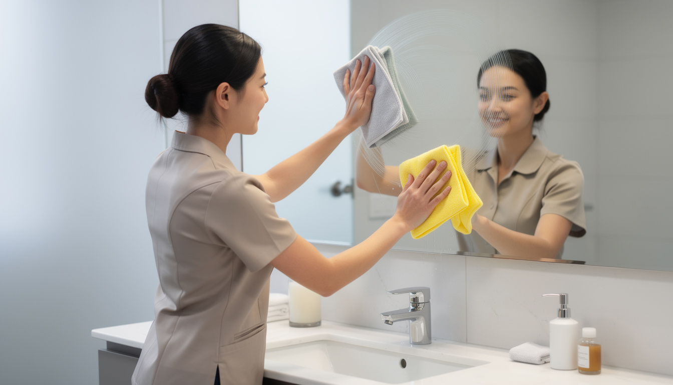 ontdek de professionele techniek voor een streeploze spiegel. eenvoudige tips en tricks voor een helder, perfect schone spiegel zonder vlekken.