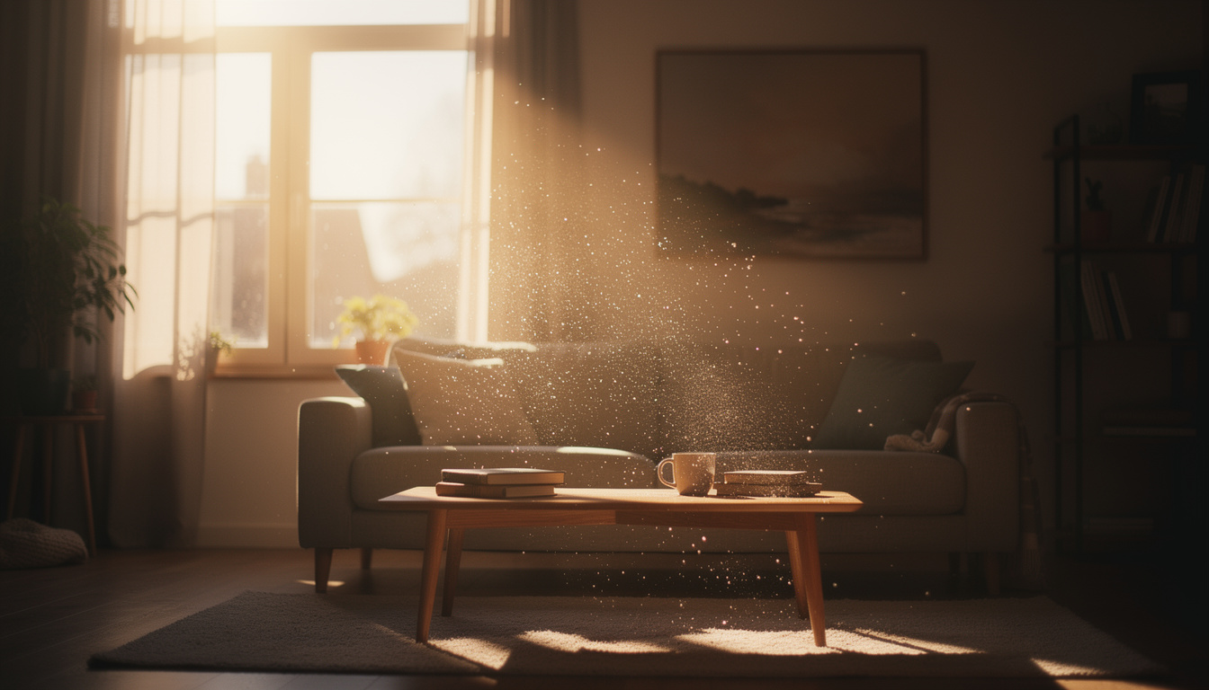 ontdek waarom stof zich zo snel ophoopt in je woonkamer en leer effectieve tips om je huis langer stofvrij te houden.