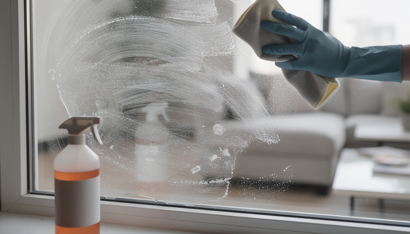 Het product dat je gebruikt voor ramen is verkeerd.