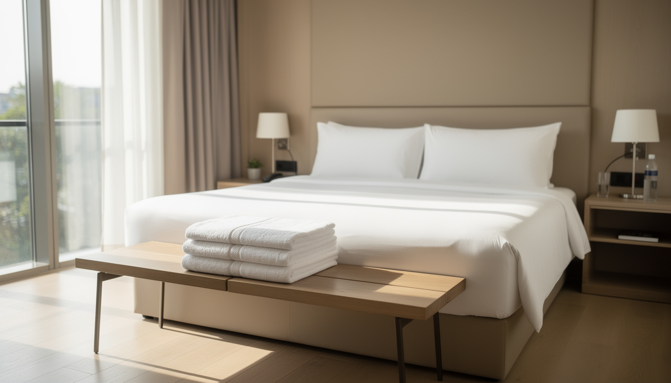 ontdek hoe hotels zorgen voor perfect schone en frisse witte lakens voor een comfortabele en hygiënische gastbeleving.