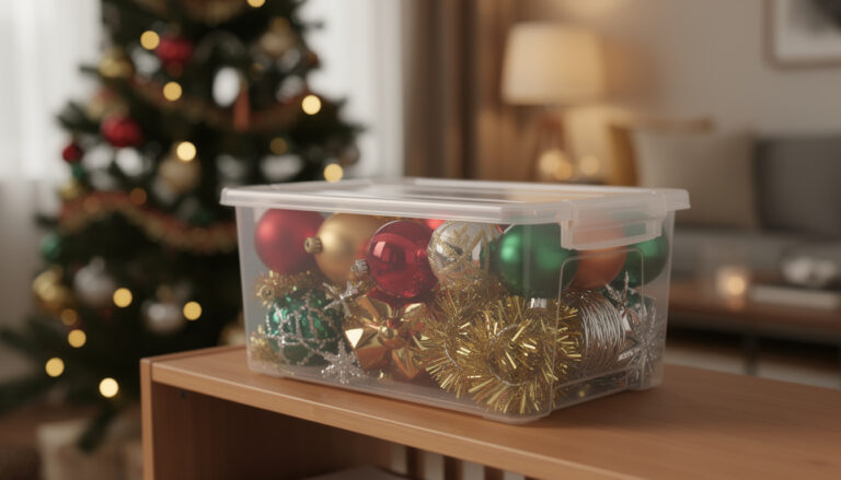 De simpele stap om je kerstdecoratie op te bergen.