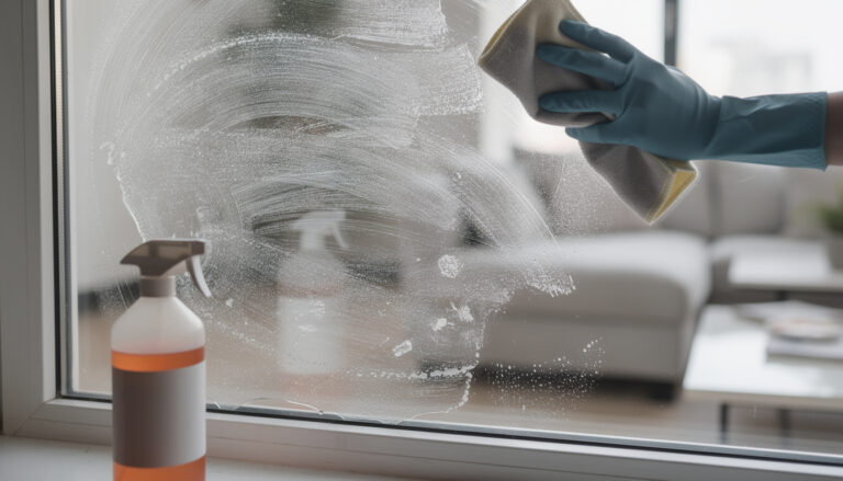 Het product dat je gebruikt voor ramen is verkeerd.