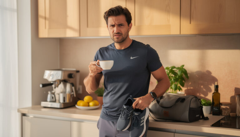 Waarom koffie drinken voor de training niet altijd goed is.