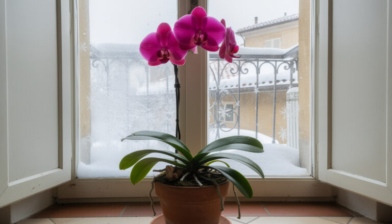 Zet je orchidee niet op deze plek in de winter.